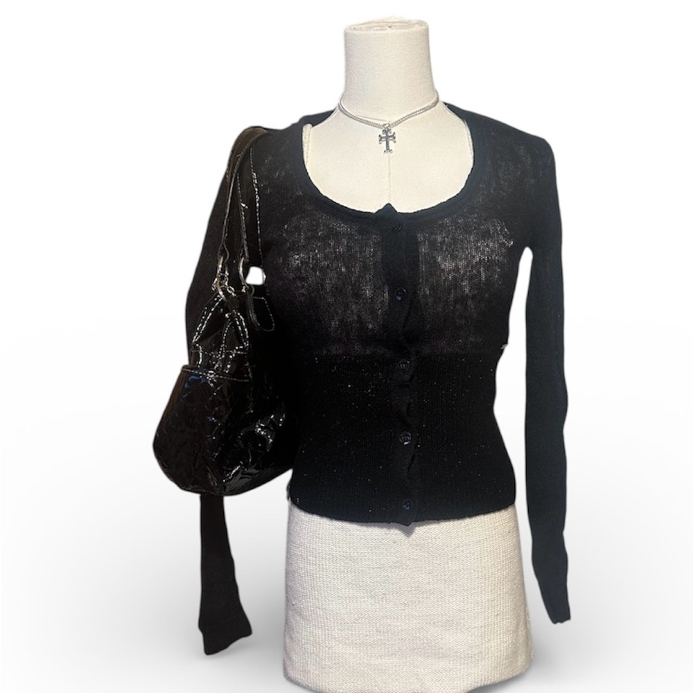 Guess Black Women's Cardigan Sweater